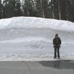 Snow bank - Rest area on Interstate 395