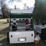 Mini caravan kitchen on Keough Hot Springs Resort - Bishop, CA