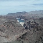 Hoover Dam on the Colorado River from the Air